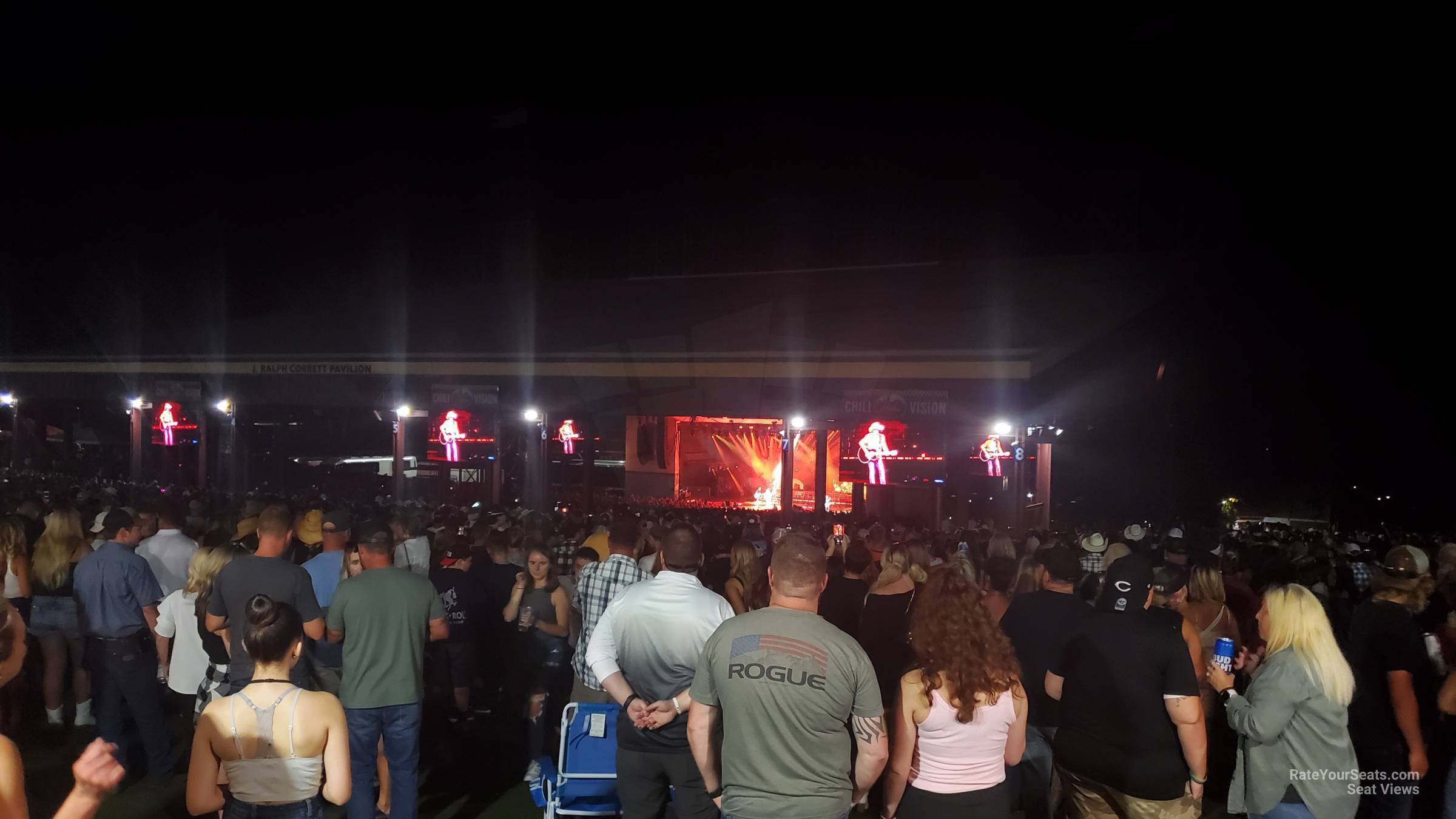 lawn seat view  - riverbend music center